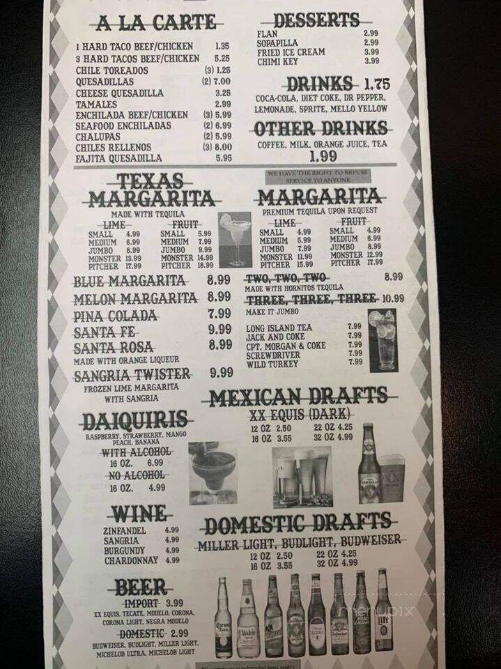 El Mesquite Mexican Grill - Pulaski, TN menu_pic