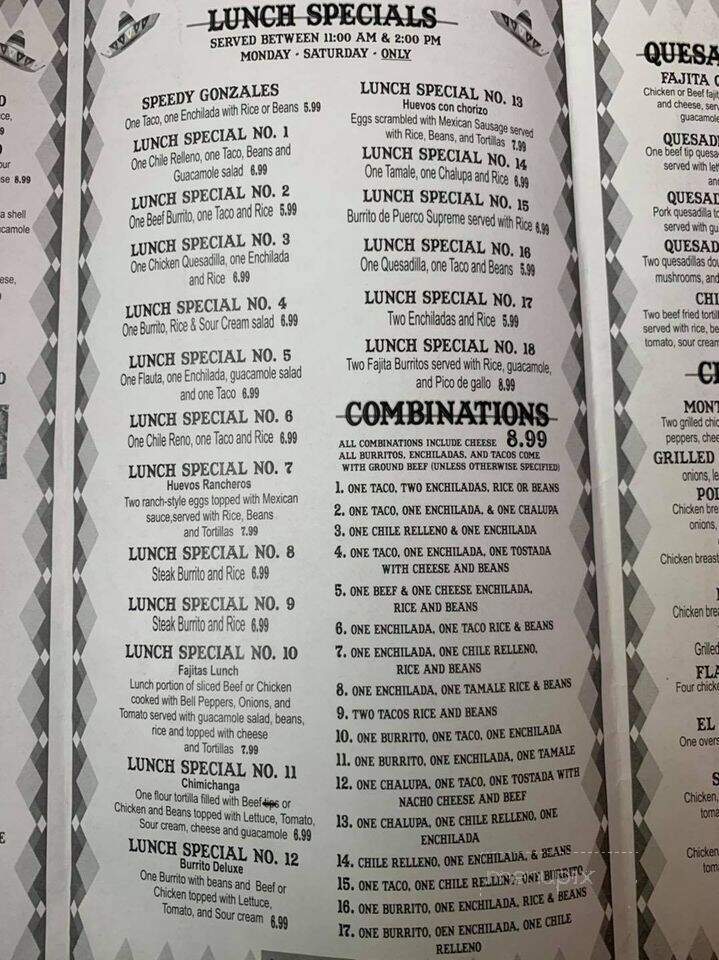El Mesquite Mexican Grill - Pulaski, TN menu_pic