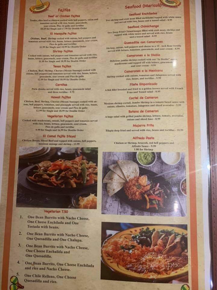 El Mesquite Mexican Grill - Pulaski, TN menu_pic