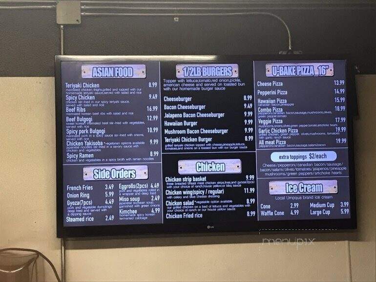 Glenhaven Grill - Sedro-Woolley, WA menu_pic