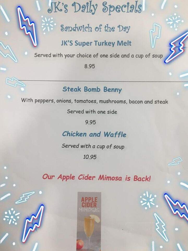 Jimmy K's Diner - Seabrook, NH menu_pic