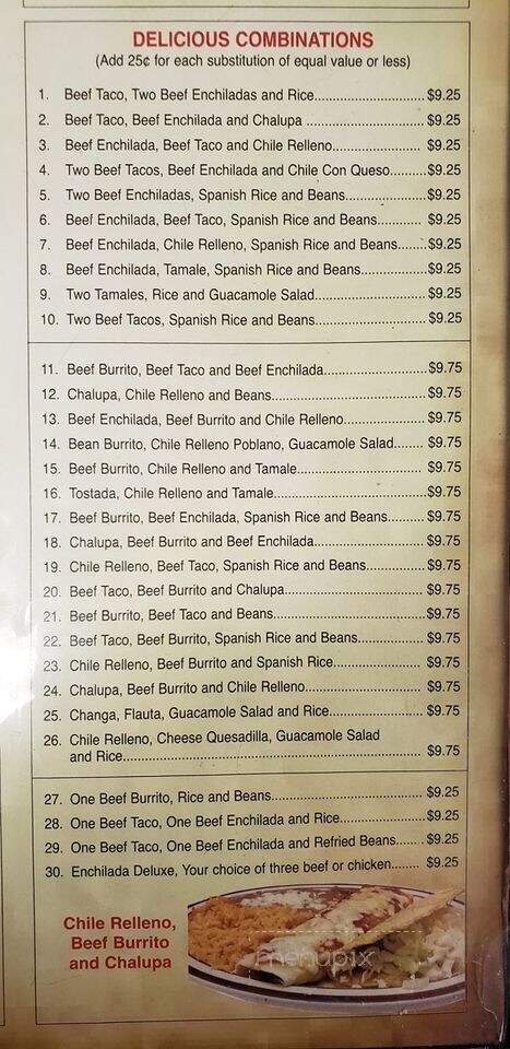 Mi Mexico - Morris, MN menu_pic