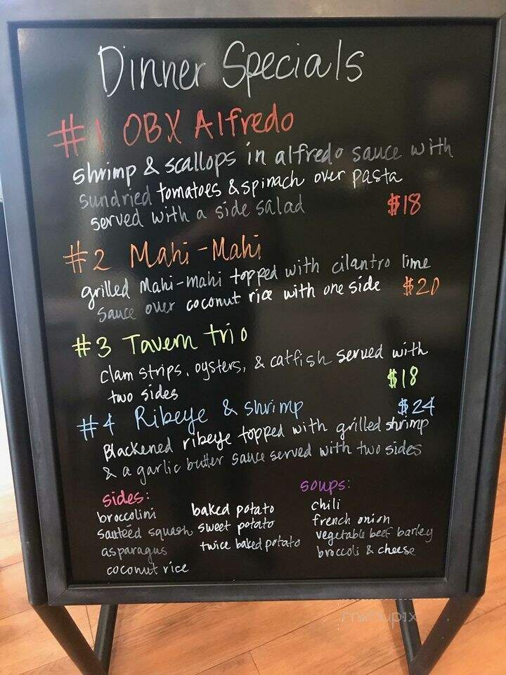 Tavern 125 - Murfreesboro, NC menu_pic