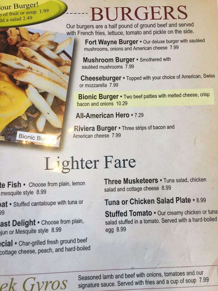 Renaissance Restaurant - Fort Wayne, IN menu_pic