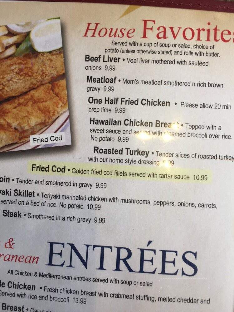 Renaissance Restaurant - Fort Wayne, IN menu_pic