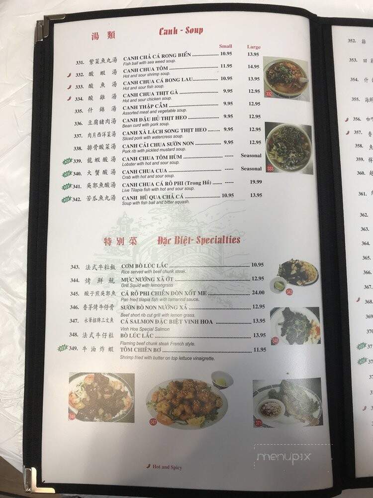 Vinh Hoa Restaurant - Houston, TX