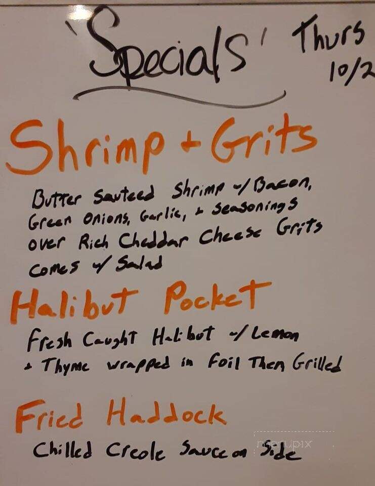 Oaks - Lancaster, VA menu_pic