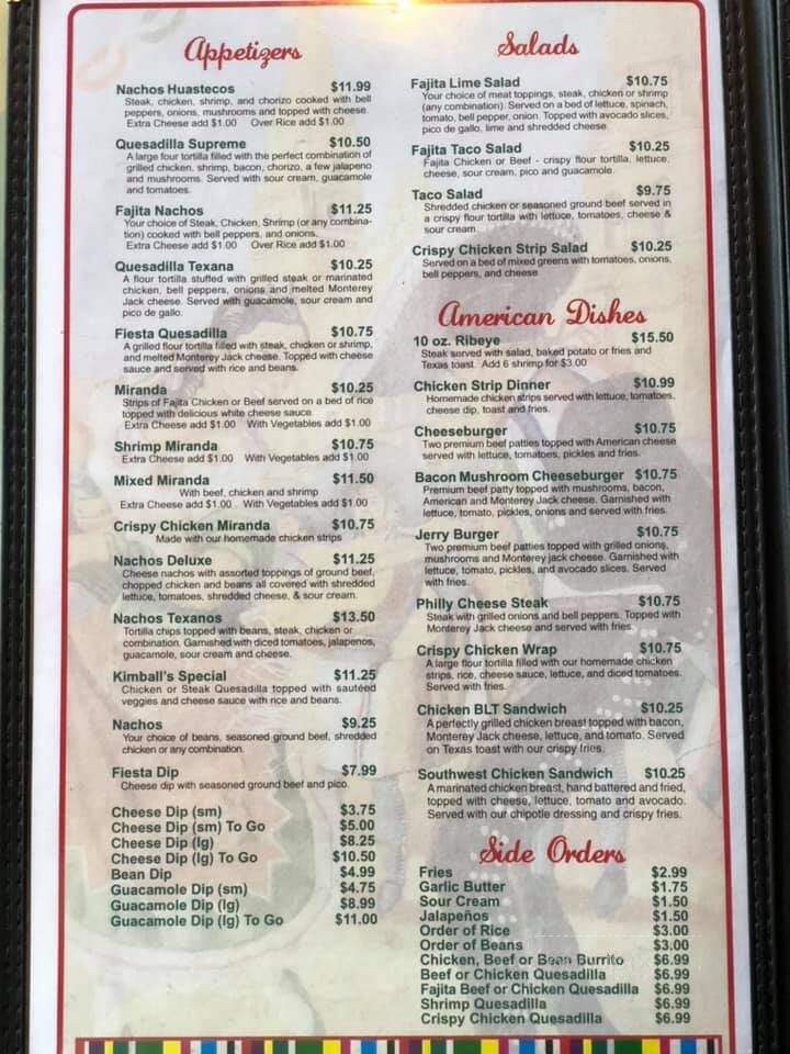 Fiesta Linda Mexican - Crossett, AR menu_pic