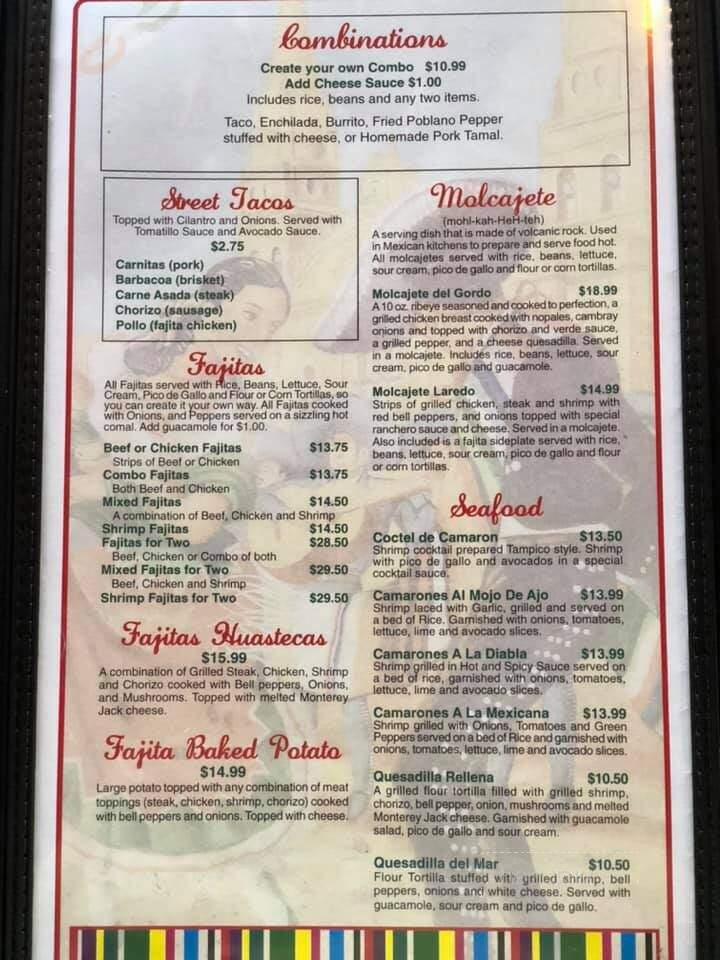 Fiesta Linda Mexican - Crossett, AR menu_pic