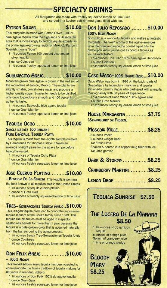 Old Mission Mexican Restaurant - Canon City, CO menu_pic