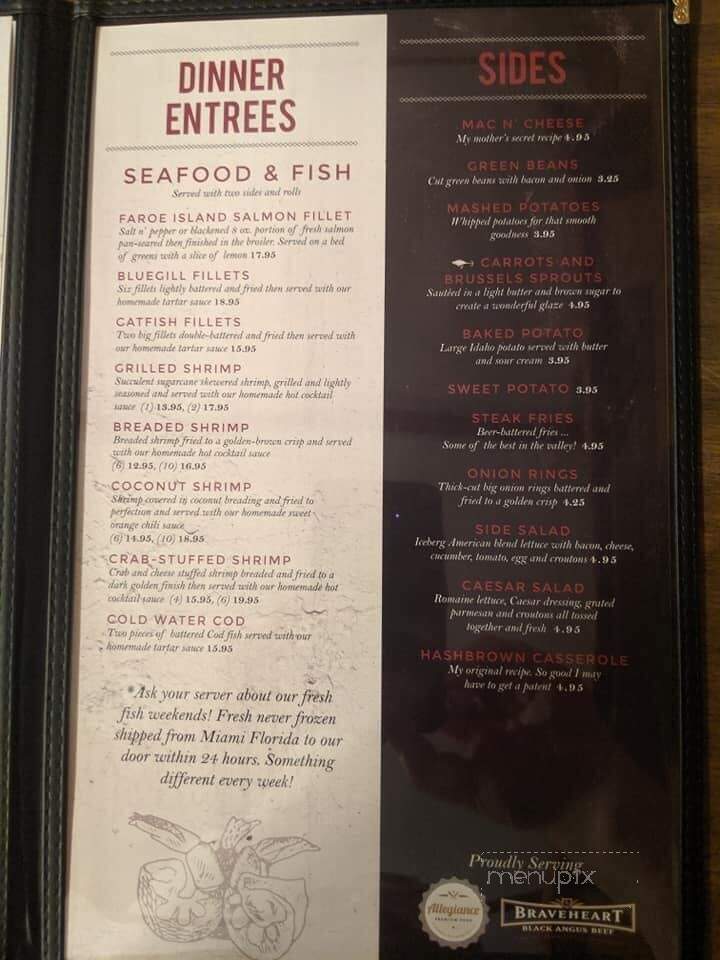 Big Willy's Townhouse - Terre Haute, IN menu_pic