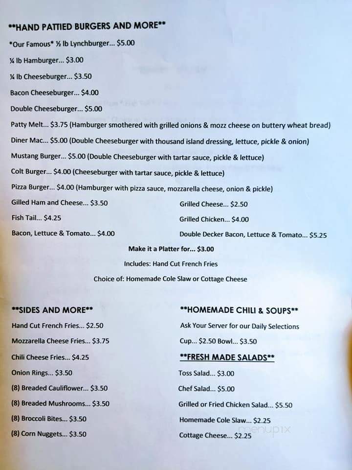Family Diner - Lynchburg, OH menu_pic