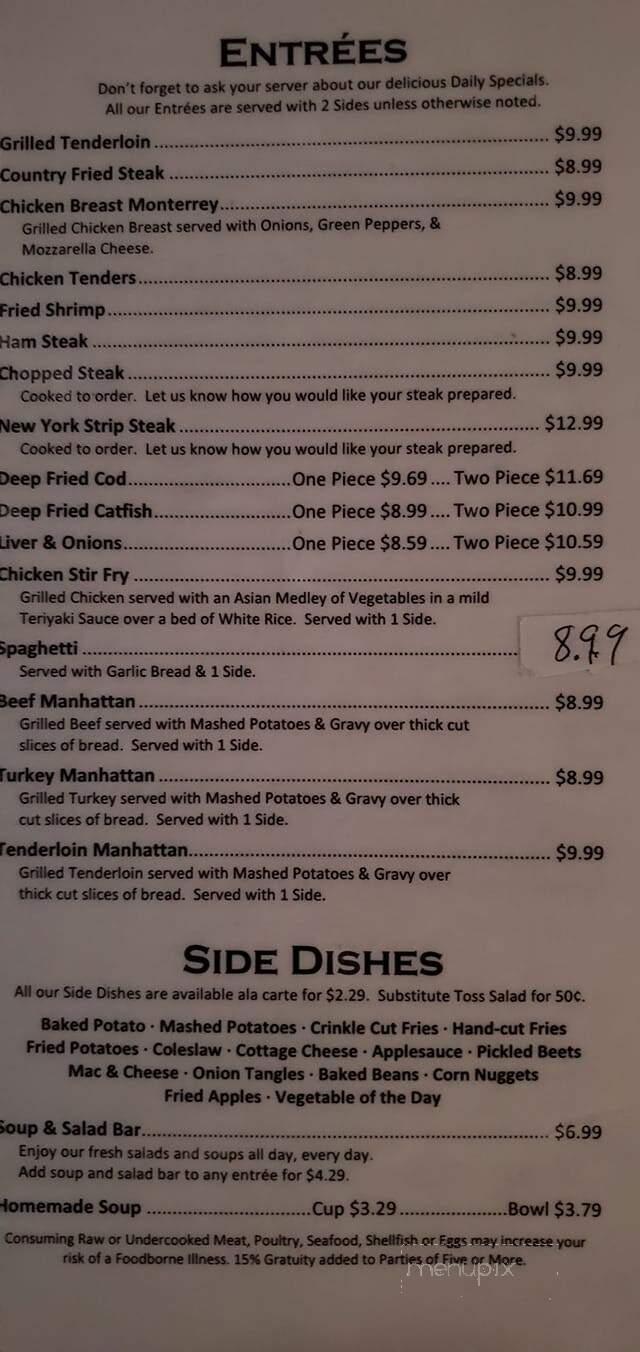Kathy's Restaurant - Greenville, OH menu_pic