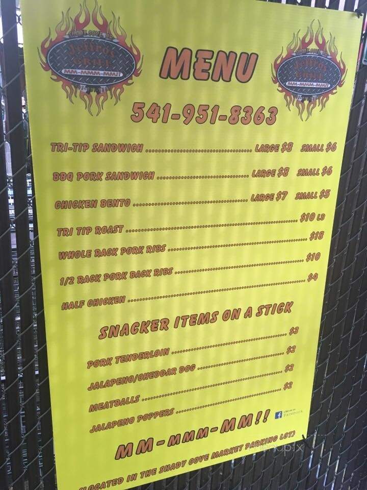 Jeffros Grill - Shady Cove, OR menu_pic