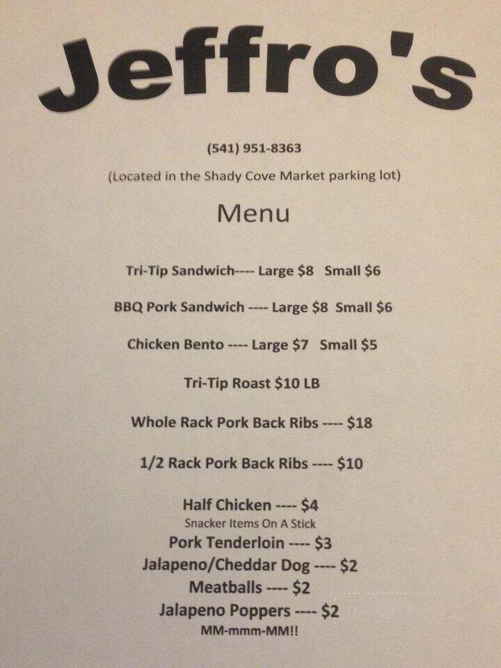 Jeffros Grill - Shady Cove, OR