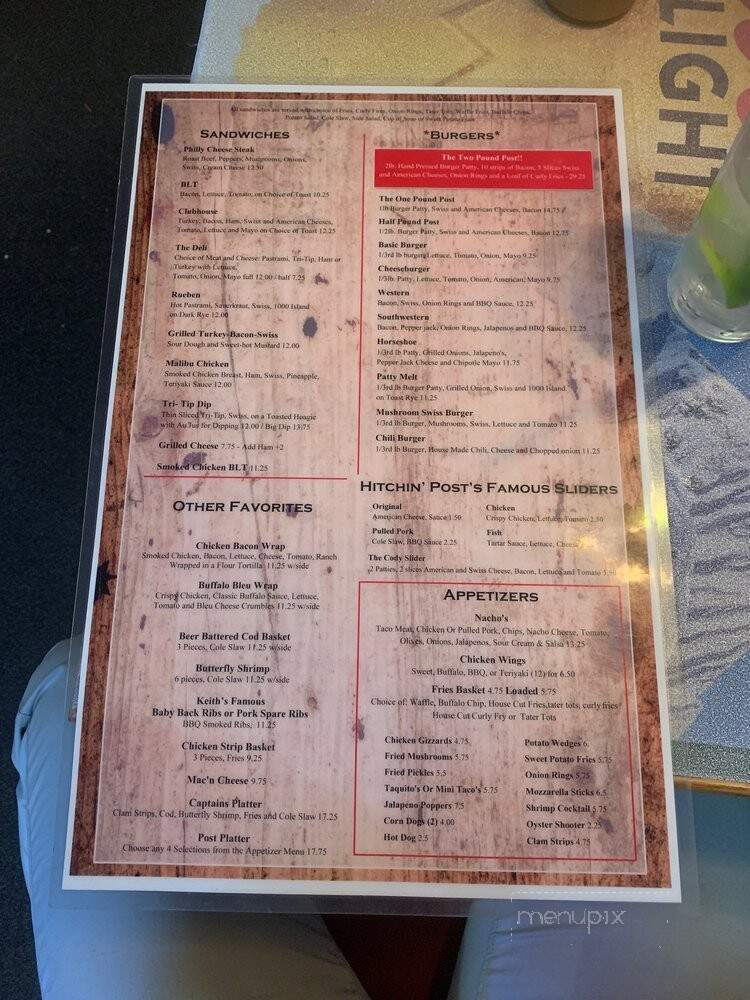 Hitchin' Post - Keizer, OR menu_pic