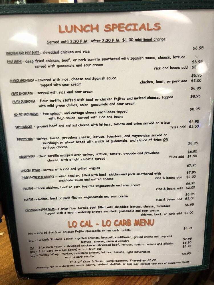 Bad Miguel's - Lake Havasu City, AZ menu_pic