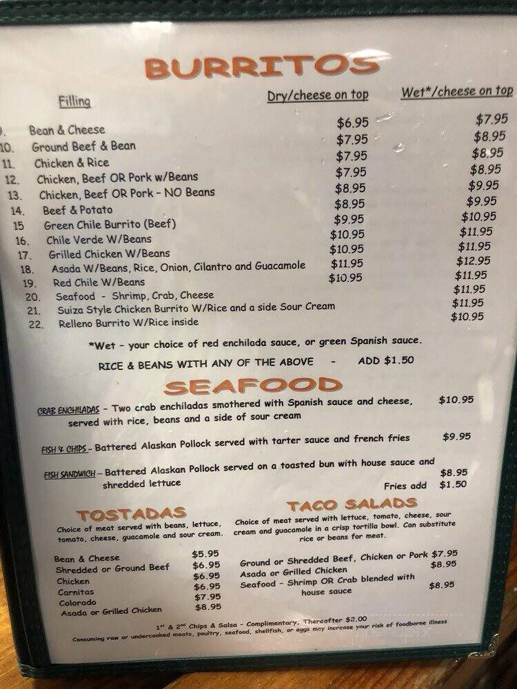 Bad Miguel's - Lake Havasu City, AZ menu_pic