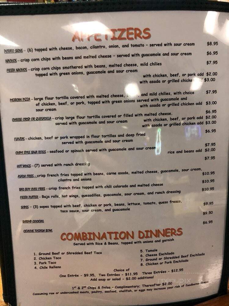 Bad Miguel's - Lake Havasu City, AZ menu_pic
