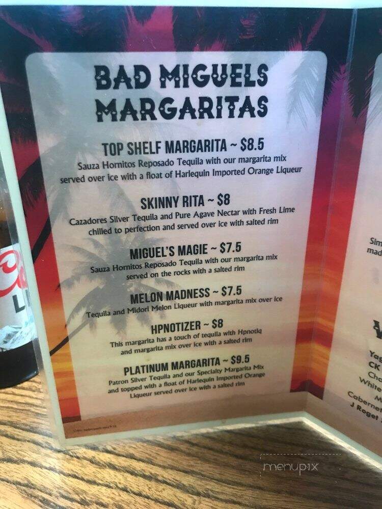 Bad Miguel's - Lake Havasu City, AZ menu_pic