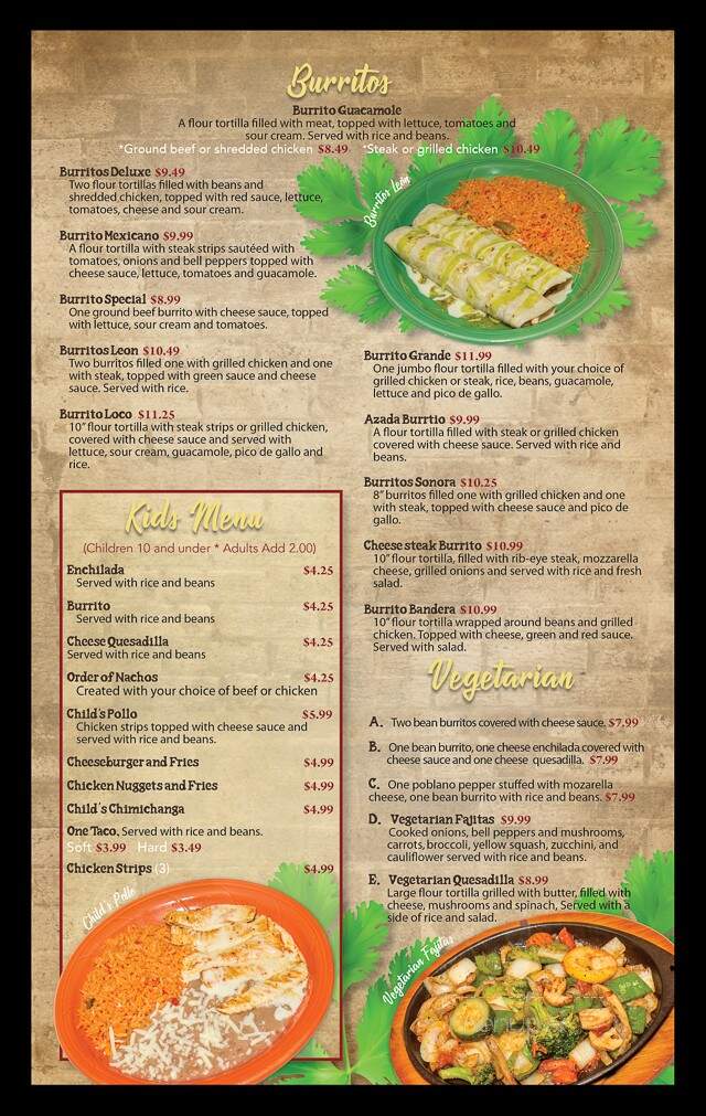 Guacamole Grill - Searcy, AR menu_pic