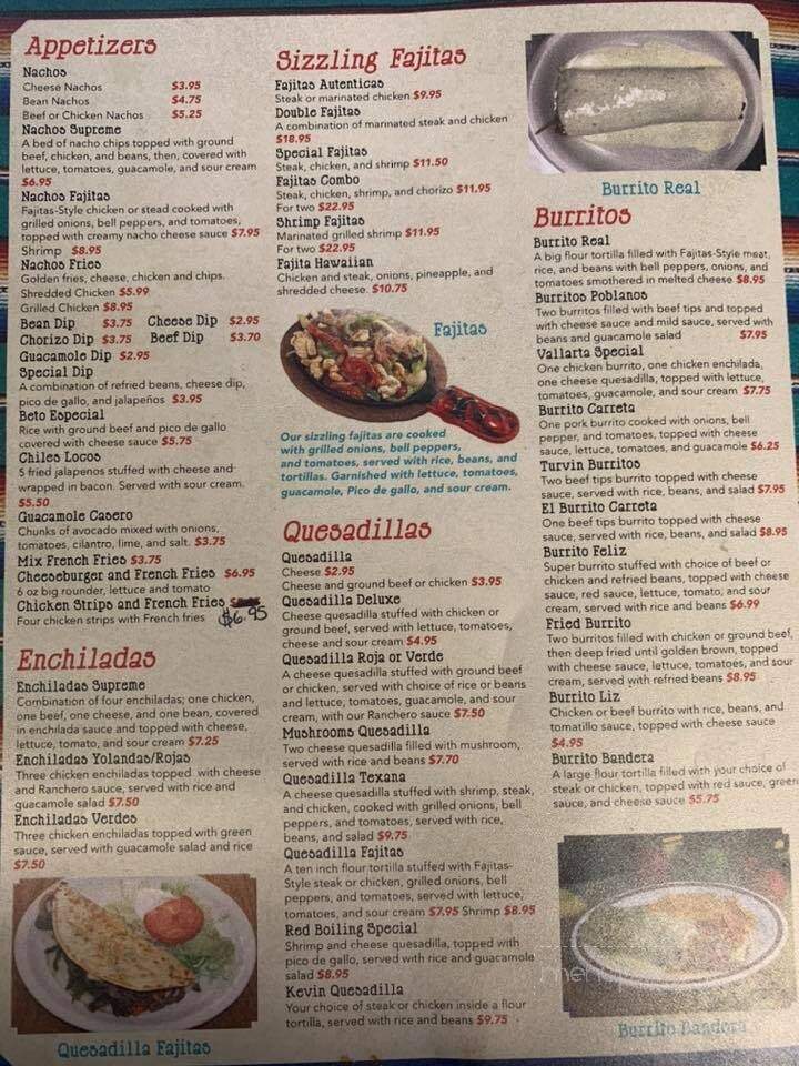 Manantial Restaurant - Red Boiling Springs, TN menu_pic