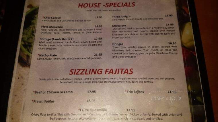 Nacho Family Mexican Restuarant - Lake Stevens, WA menu_pic