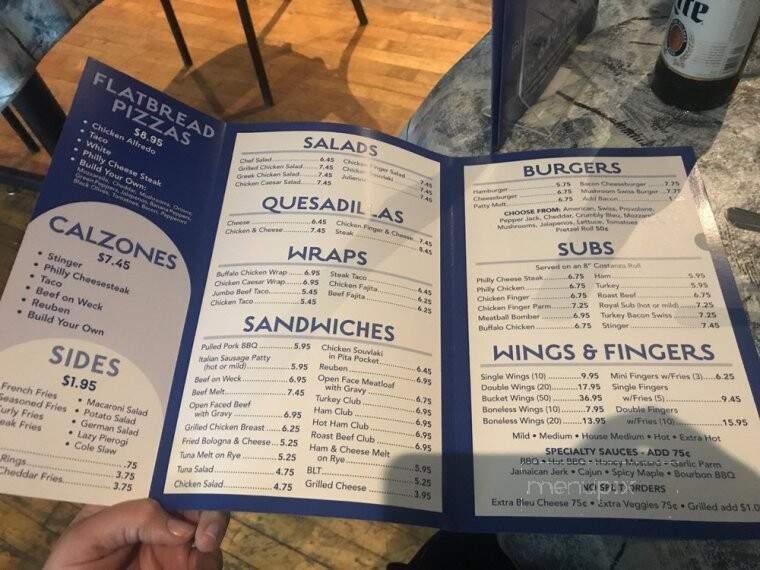 Couzin's - Hamburg, NY menu_pic