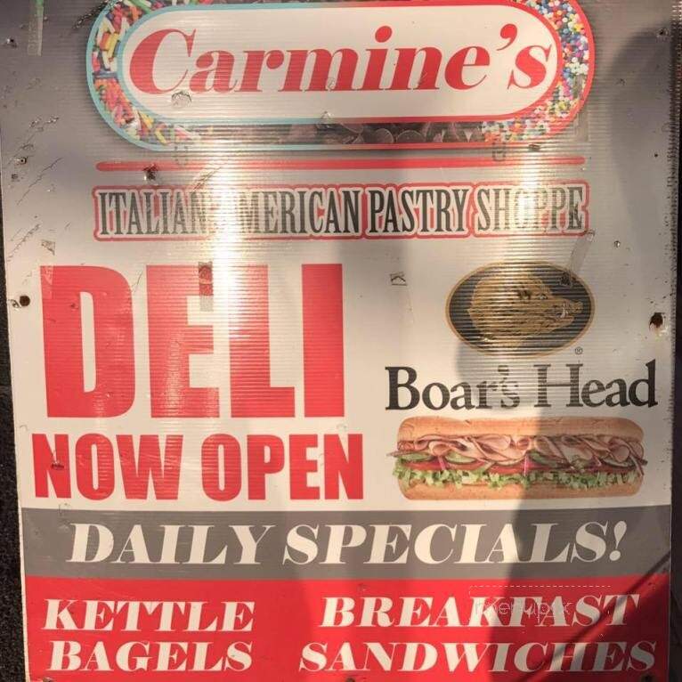 Carmine's Italian Bakery - Middletown, NY menu_pic