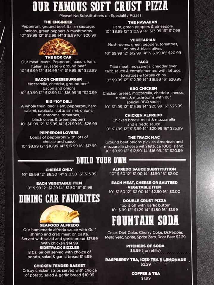 Side Track Restaurant & Bar - Powers, MI menu_pic