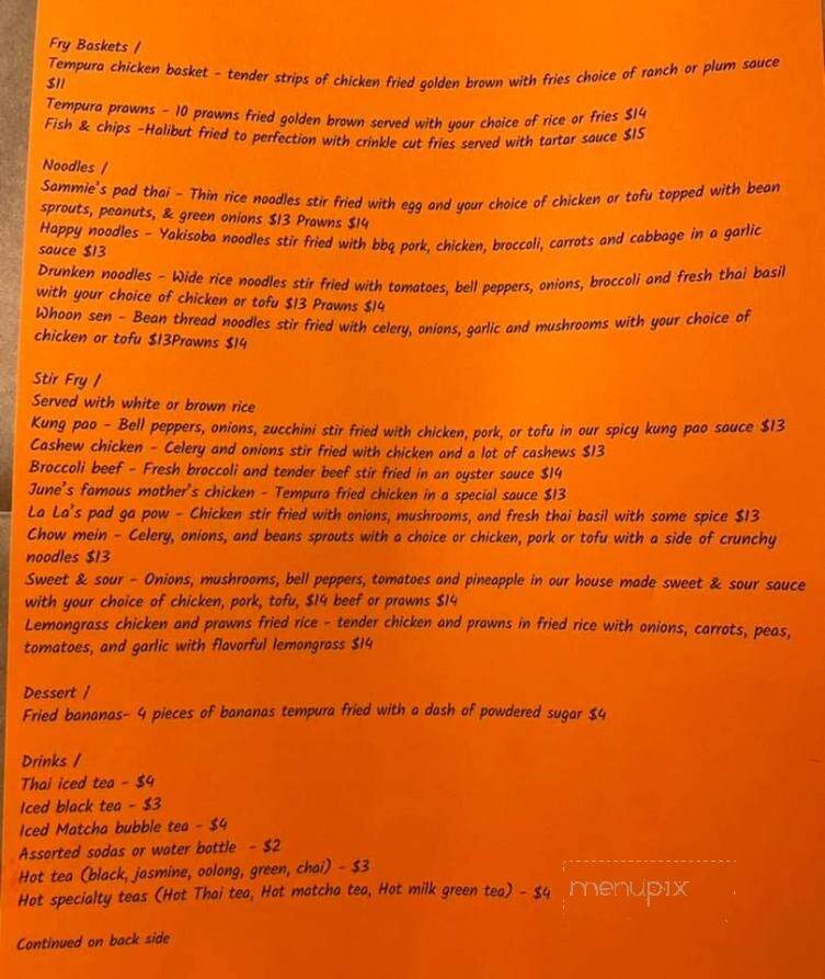 June's Asian Kitchen - Sisters, OR menu_pic