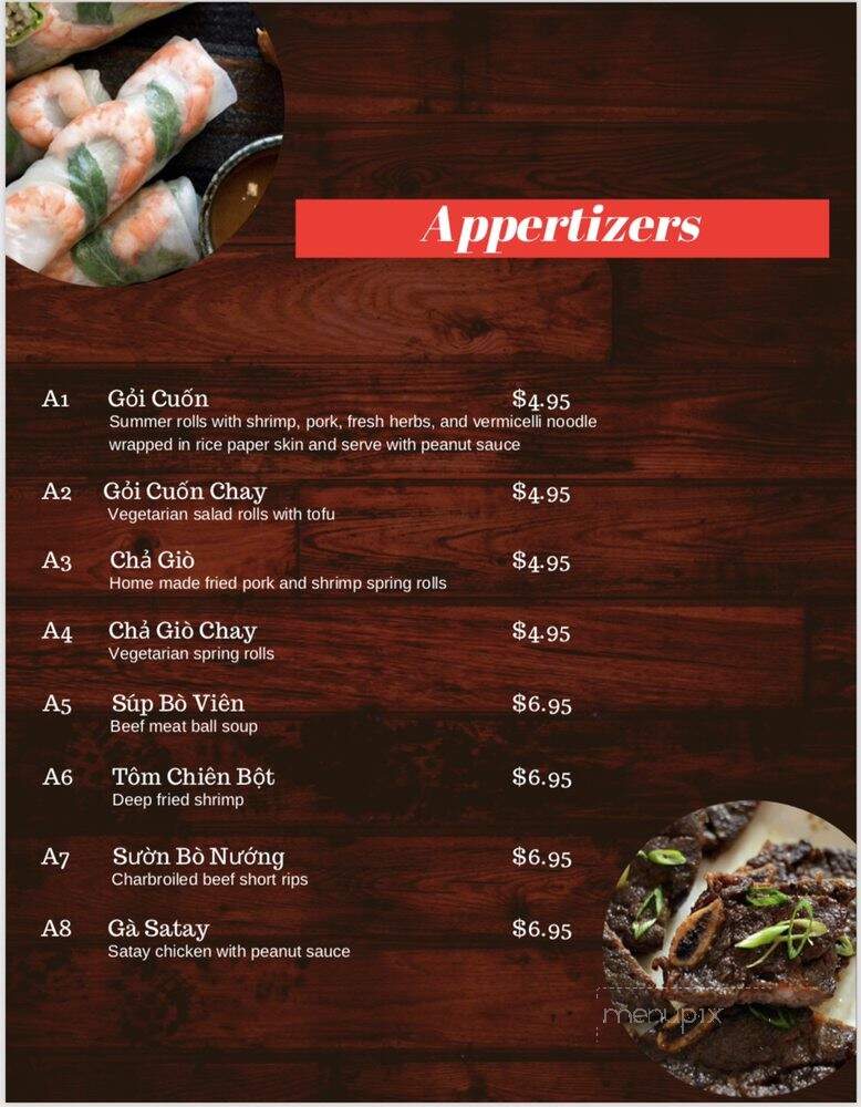 Pho Brothers - McMinnville, OR menu_pic