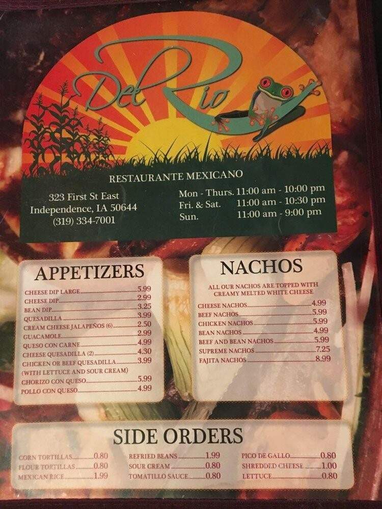 Del Rio Restaurante Mexicano - Independence, IA