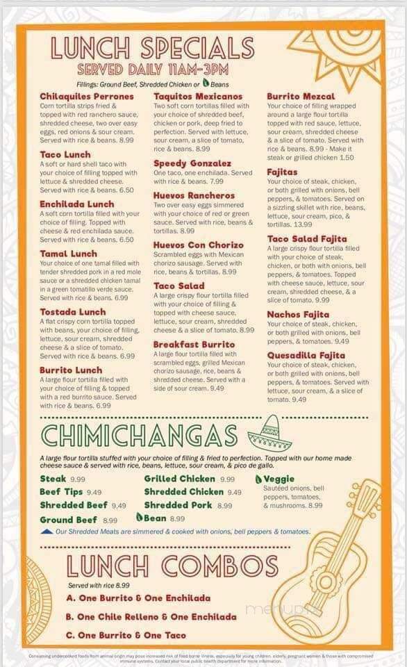 Los Mezcales - Merrill, WI menu_pic