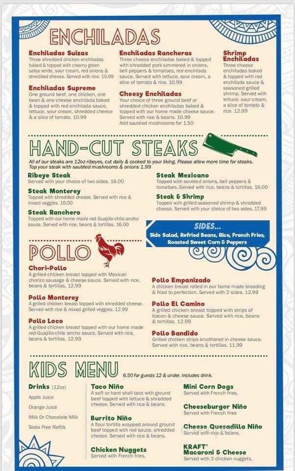 Los Mezcales - Merrill, WI menu_pic