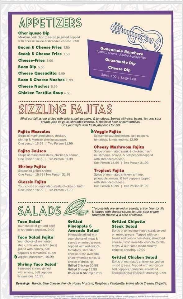 Los Mezcales - Merrill, WI menu_pic