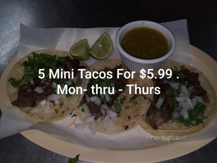 Cinco de Mayo - Lindale, TX menu_pic