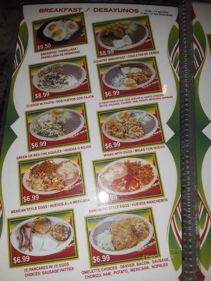 Cinco de Mayo - Lindale, TX menu_pic