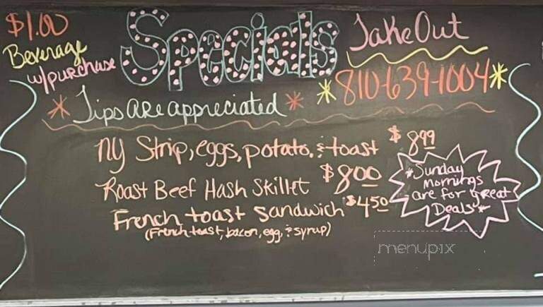 Roxy's Diner - Montrose, MI menu_pic