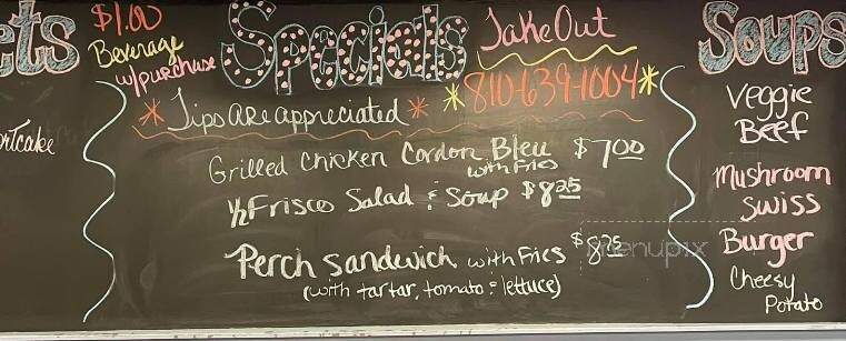 Roxy's Diner - Montrose, MI menu_pic
