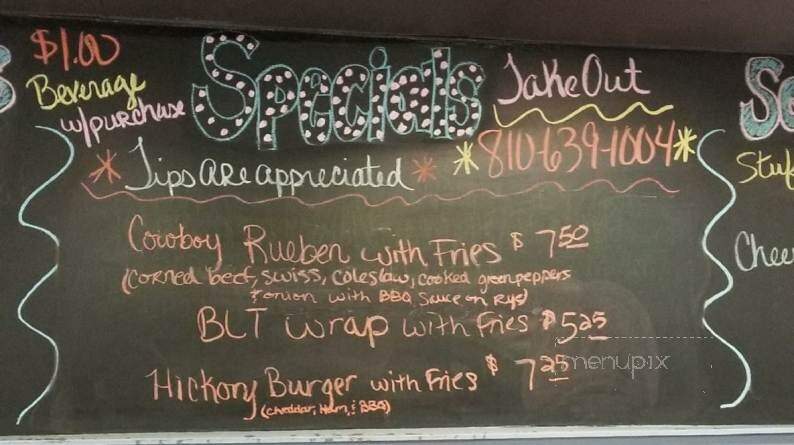 Roxy's Diner - Montrose, MI menu_pic