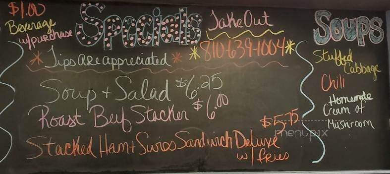 Roxy's Diner - Montrose, MI menu_pic