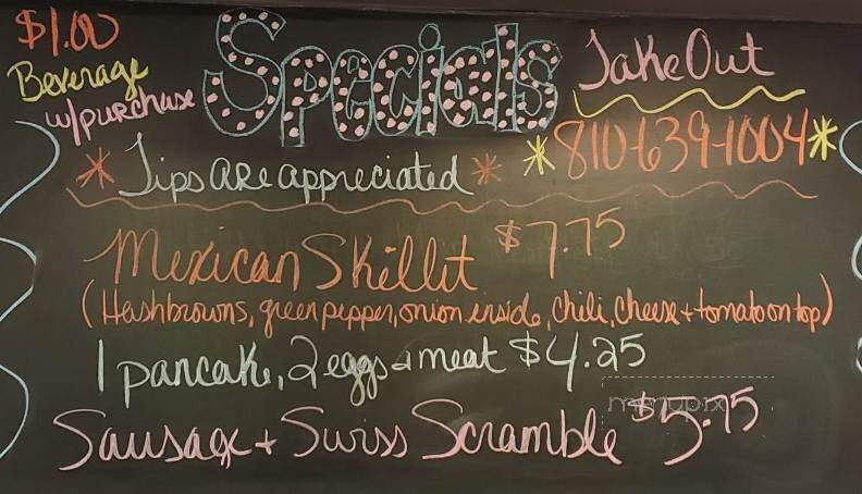Roxy's Diner - Montrose, MI menu_pic