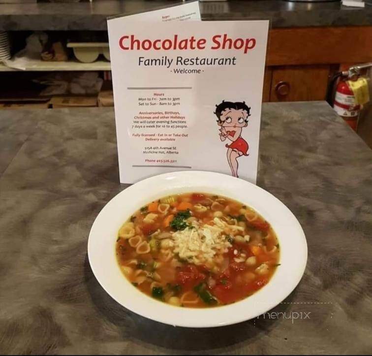 The Chocolate Shop - Medicine Hat, AB menu_pic