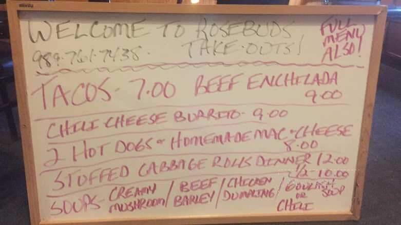 Rose Buds Cafe LLP - Clifford, MI menu_pic