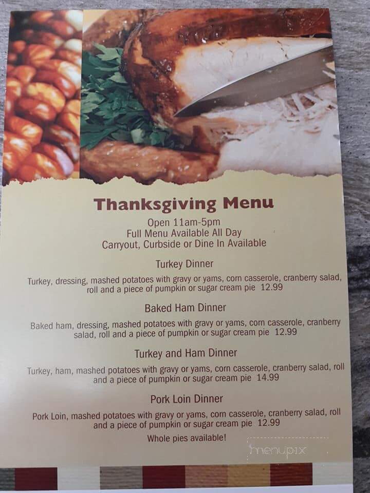 Daniel Girls Farmhouse Restaurant - Connersville, IN menu_pic
