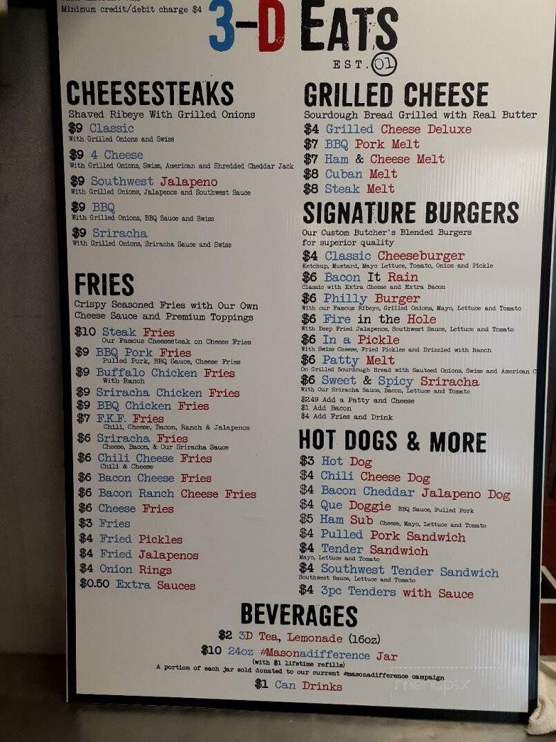 3D Eats - Pensacola, FL menu_pic