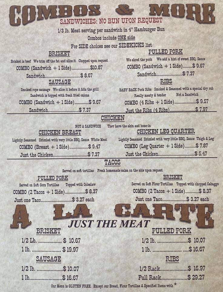 Lucky's Barbeque - Prescott Valley, AZ menu_pic