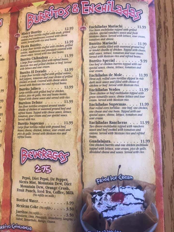 Mariachi's Mexican Restaurant - Berea, KY menu_pic