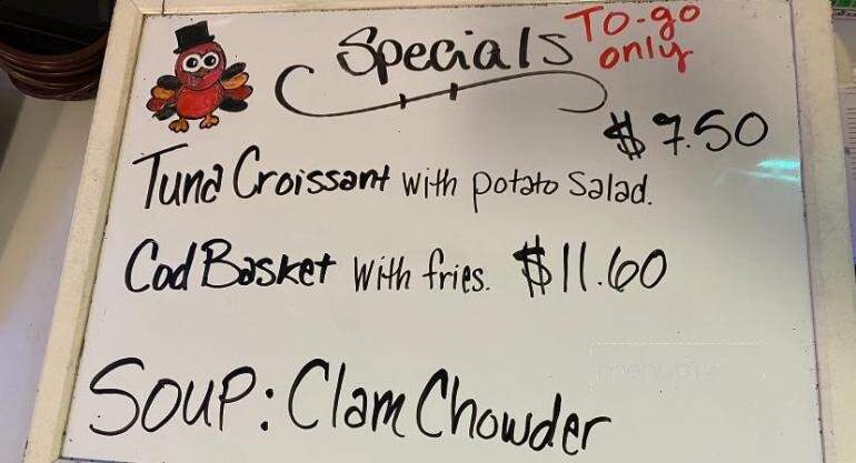 Frazier's Bakery - Coquille, OR menu_pic